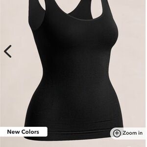 Shapermint Essentials All Day Every Day Black Tank Cami